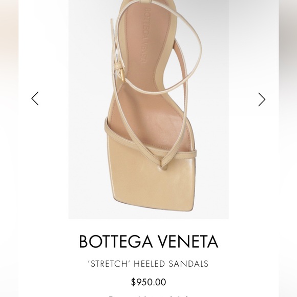 BOTTEGA VENETA 
USD 1100
STRETCH SANDAL Wedge
LOUNGE NAPPA
CANE SUGAR  38 US 8 - Picture 5 of 16